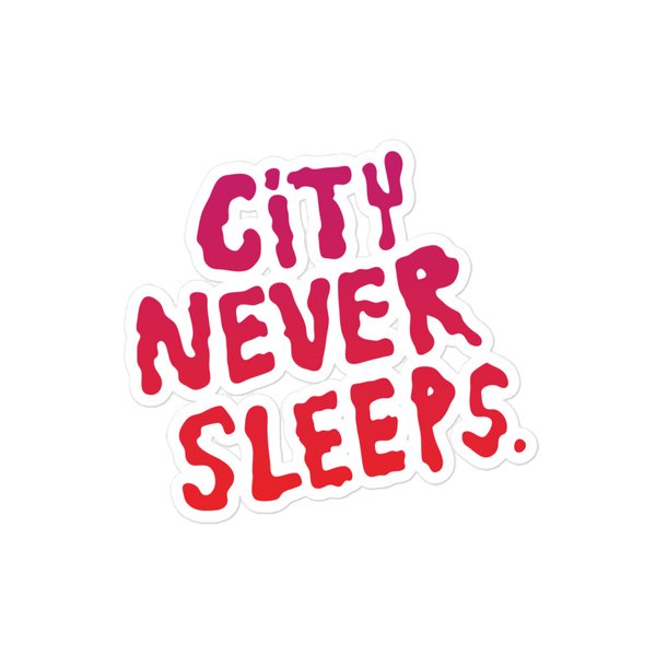 City Never Sleeps Sticker